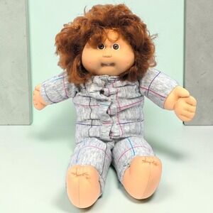 VTG 1982 Coleco Cabbage Patch Kid Doll Auburn Red Hair Single Tooth Head Mold #5